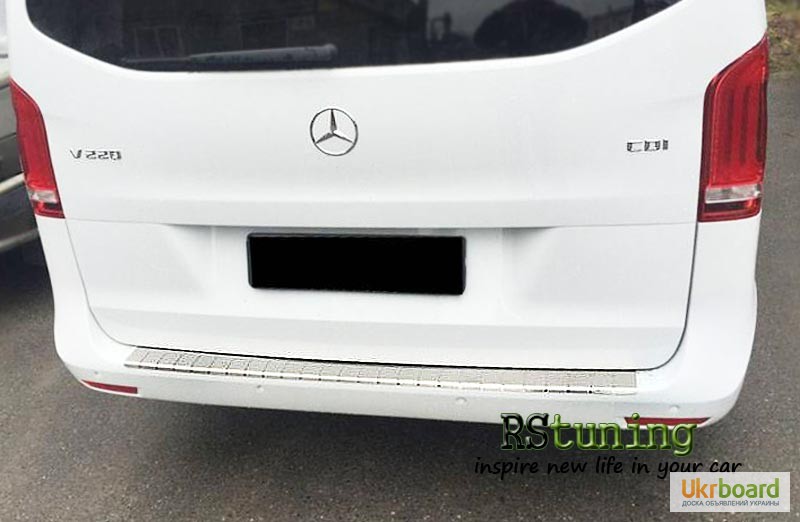 Фото 2. Тюнинг продам накладку на задний бампер Mercedes V-class W447 2014+ (DOUBLE)