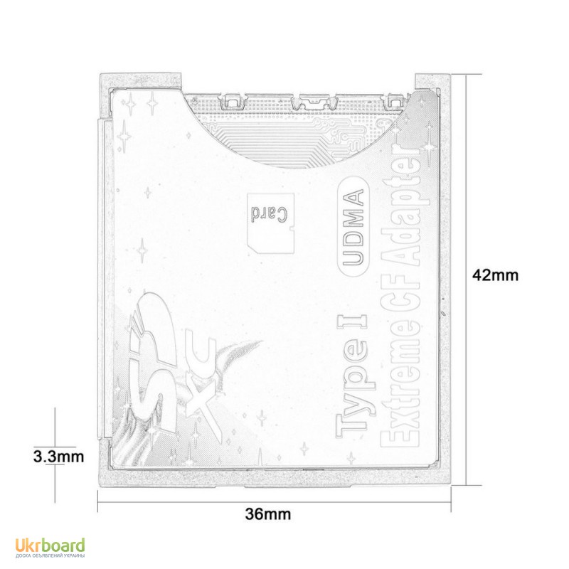 Фото 6. Переходник-адаптер SD / SDHC / SDXC на CompactFlash CF