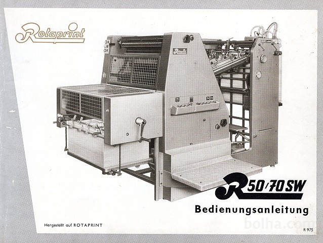 Фото 4. Продам б/у офсетная печатная машина Rotaprint 52/72