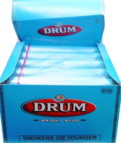 Фото 3. Импортный табак для самокруток DRUM Original, Bright Blue - DUTY FREE