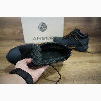 Ботинки мужские Anser 130 черные (натуральная кожа, зима)