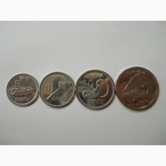 Монеты Фиджи (4 штуки)