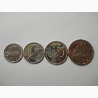 Монеты Фиджи (4 штуки)