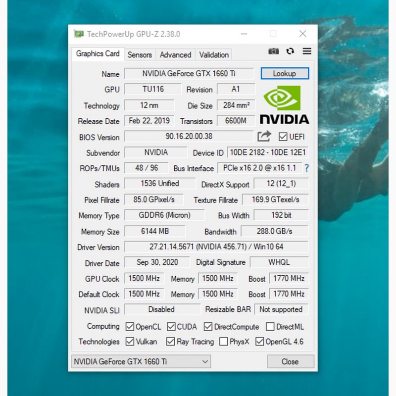 Фото 8. NVidia GeForce GTX 1660 Ti 6Gb GDDR6 (SUPER RTX 2060 1070 8Gb) НЕДОРОГО