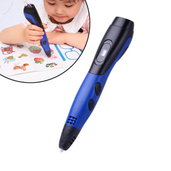 Фото 4. 3D-ручка для творчества c OLED-дисплеем USB Air Pen с филаментом, в чехле, рисование