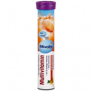 Витамины растворимые Mivolis Multivitamin Мультивитамин, без сахара, Германия 82г - 20 тб