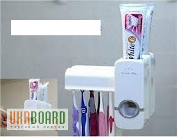 Фото 2. Набір для ванної кімнати: дозатор зубної пасти Toothpaste Dispenser і утримувач для щіток