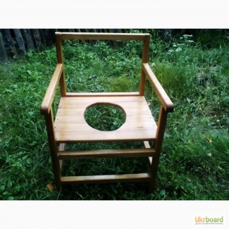 Удобный деревяный стульчик-кресло для туалета, горшок для взрослого человека