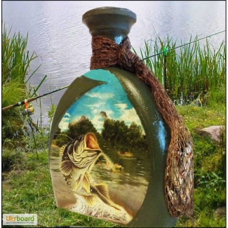 Подарочная бутылка Клевого клева, подарок рыбаку, сувенир для рыбака