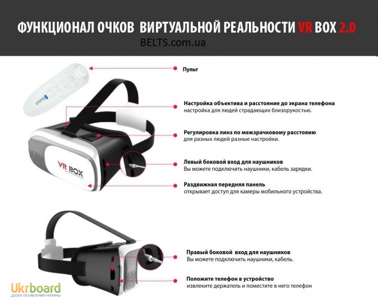 Фото 2. Украина.Очкы виртуальной реальности 3D VR BOX (Виртуальные очки 3Д ВР Бокс)