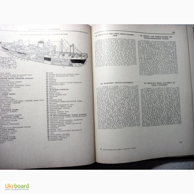 Фото 12. Иллюстрированный военно-технический словарь 1968 Нелюбин на 5 языках, рисунки схемы описан