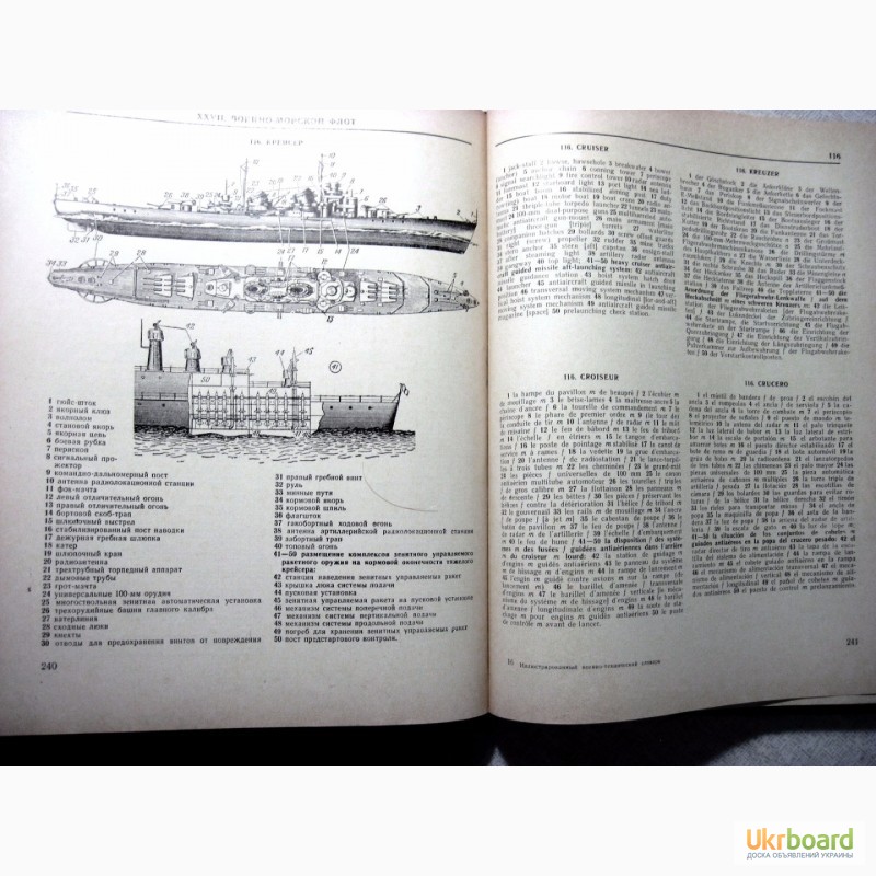 Фото 18. Иллюстрированный военно-технический словарь 1968 Нелюбин на 5 языках, рисунки схемы описан