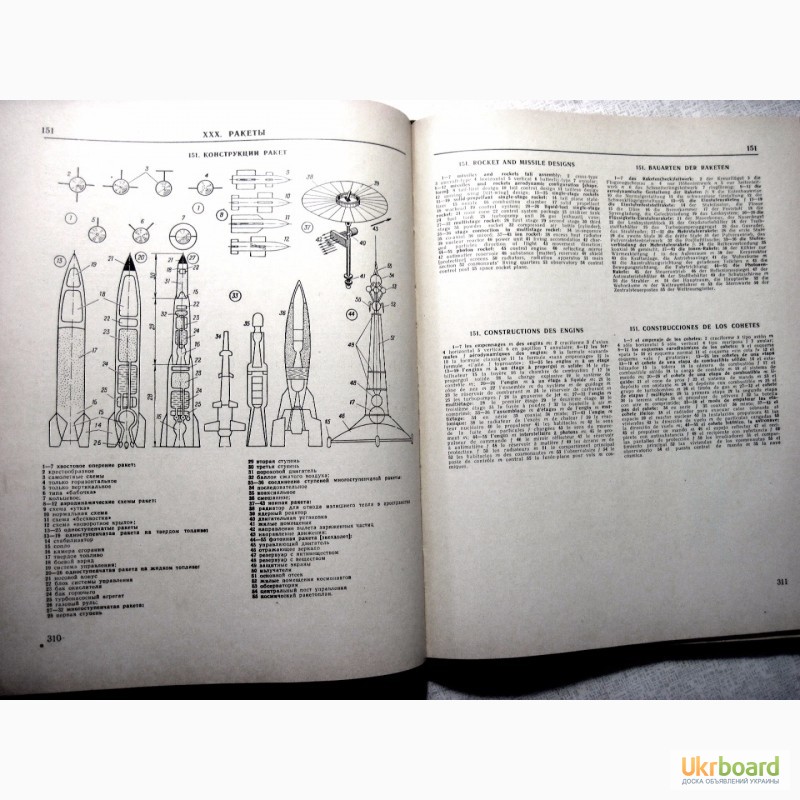 Фото 7. Иллюстрированный военно-технический словарь 1968 Нелюбин на 5 языках, рисунки схемы описан