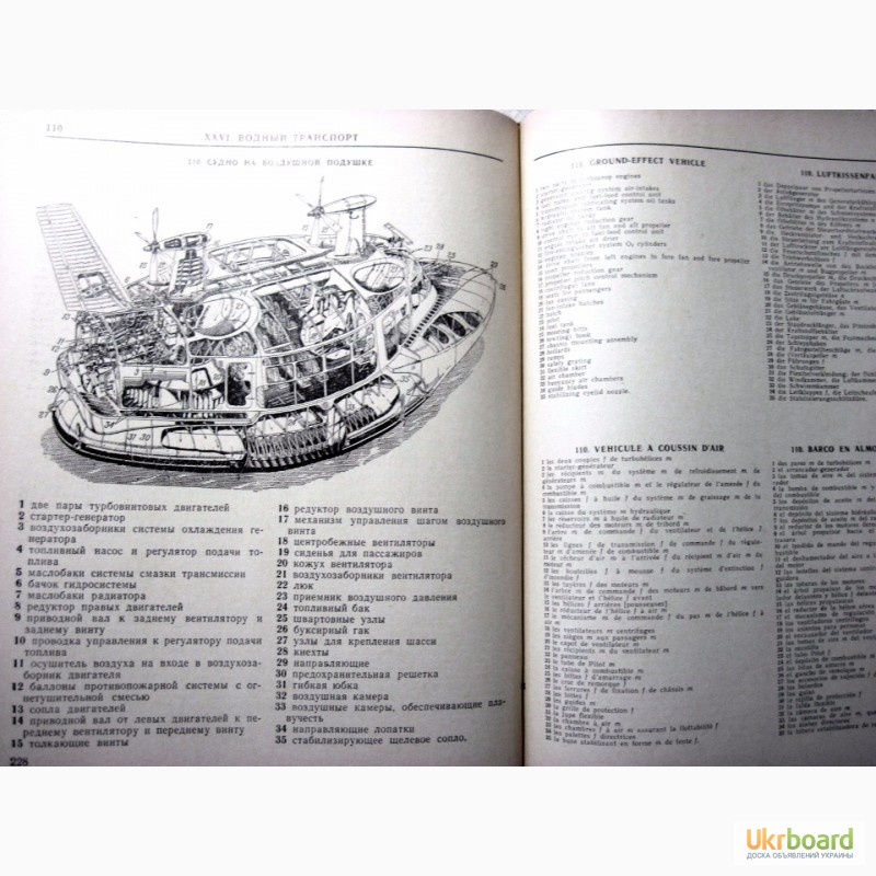 Фото 9. Иллюстрированный военно-технический словарь 1968 Нелюбин на 5 языках, рисунки схемы описан