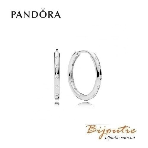 Серьги PANDORA кольца пандора ― 296244CZ