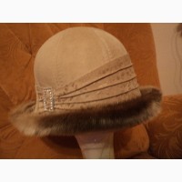 Шляпа женская замшевая р. 56-57