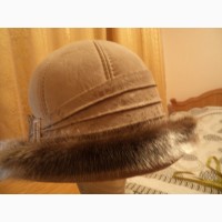 Шляпа женская замшевая р. 56-57