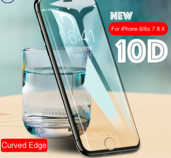 Фото 4. Оригинал Bakeey 10D Curved Edge Cold Carving Закаленное стекло для экрана iPhone 6 Plus 6s
