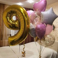 Подарок девушке на день рождения заказать шарики Киев, подарок для любимой жены