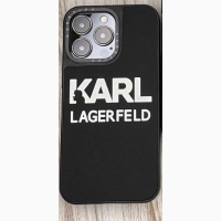 Чехол для iPhone 13 Iconic Karl Lagerfeld Чехол на iphone Карл Легерфельд и кот Шупетт