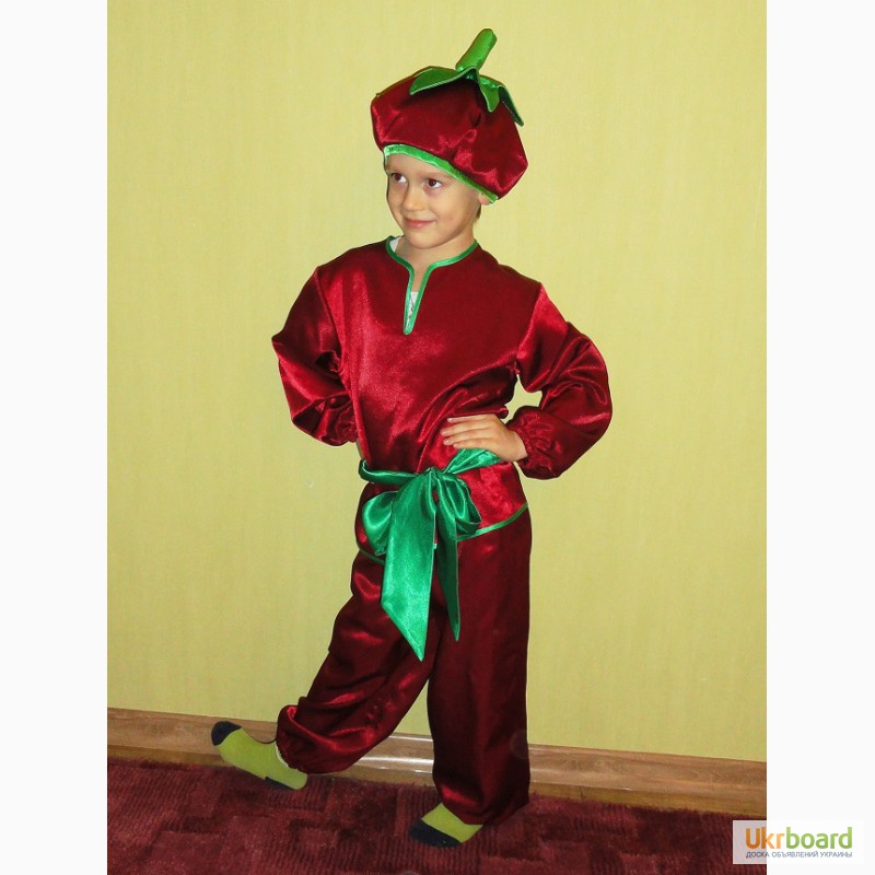 Прокат костюма овоща Помидор, Бурячок, Редис на 5-8 лет