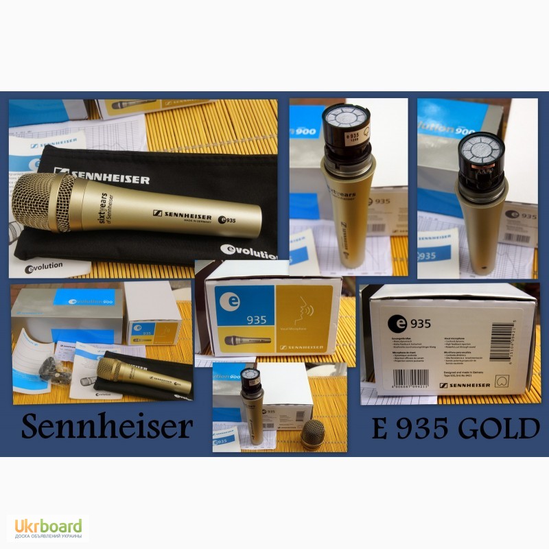 Фото 5. Продам мікрофон Sennheiser E 935 Gold. Оригінал Ціна 5000грн