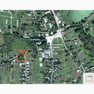 Продам земельный участок под застройку в центре села Лукаши Барышевского района