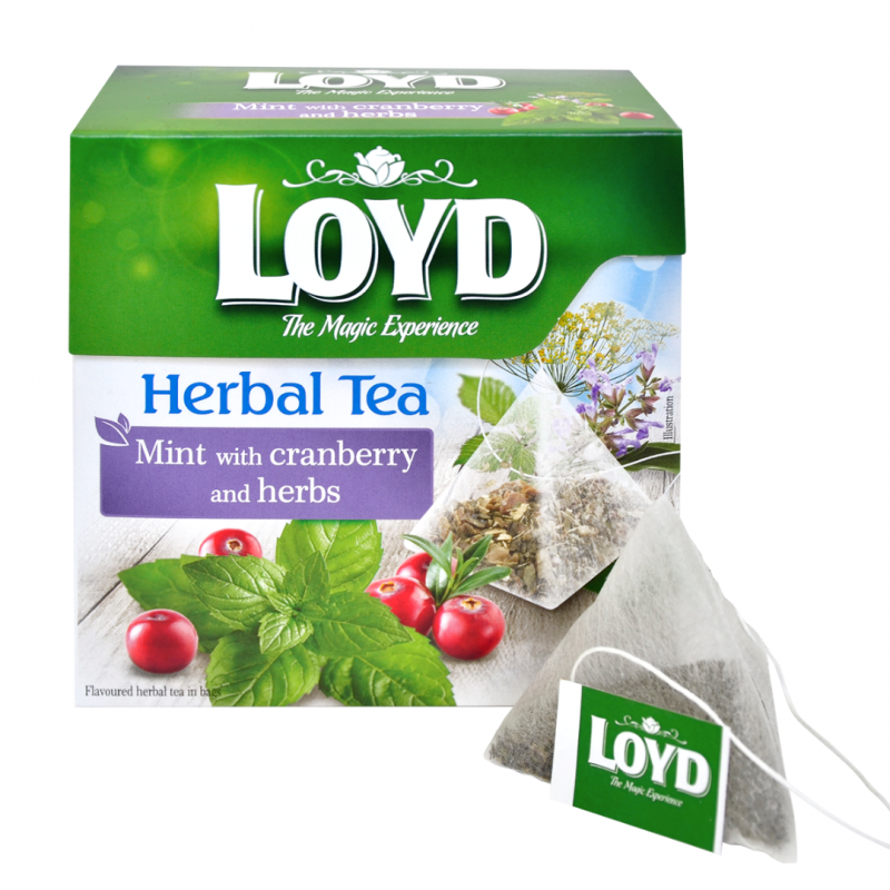 Фото 3. Чай ягодно-травяной Loyd с Мятой, Клюквой и Травами