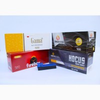 Набор для набивки сигаретных гильз: GAMA, SMOKSTER, FIREBOX, HOCUS+ ручная машинка