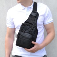 Качественная тактическая сумка, укрепленная мужская сумка рюкзак тактическая слинг