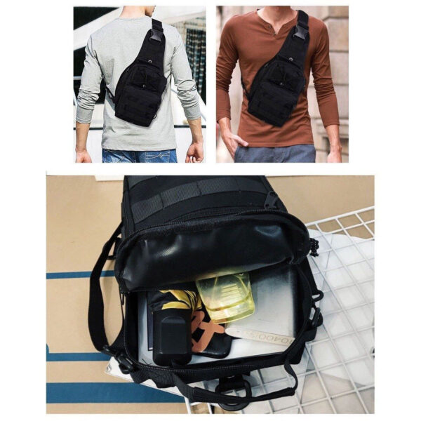 Фото 4. Качественная тактическая сумка, укрепленная мужская сумка рюкзак тактическая слинг