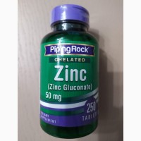 Цинк (глюконат цинку) 50 мг 250 таблеток США