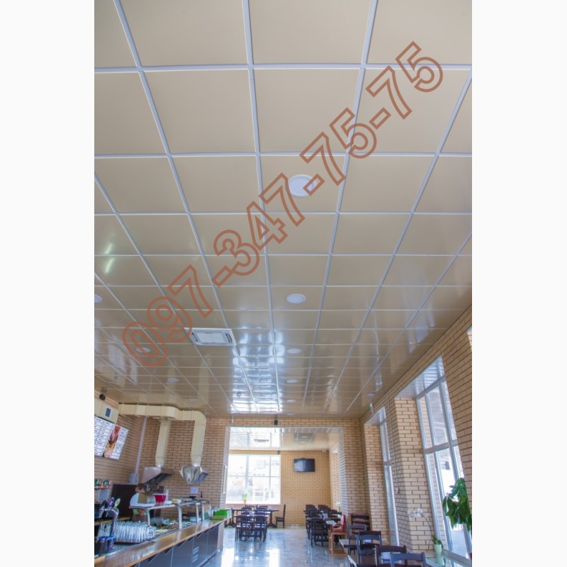 Фото 4. Металлический подвесной потолок армстронг, кассетный потолок, плиты для потолка 600х600