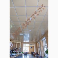 Металлический подвесной потолок армстронг, кассетный потолок, плиты для потолка 600х600