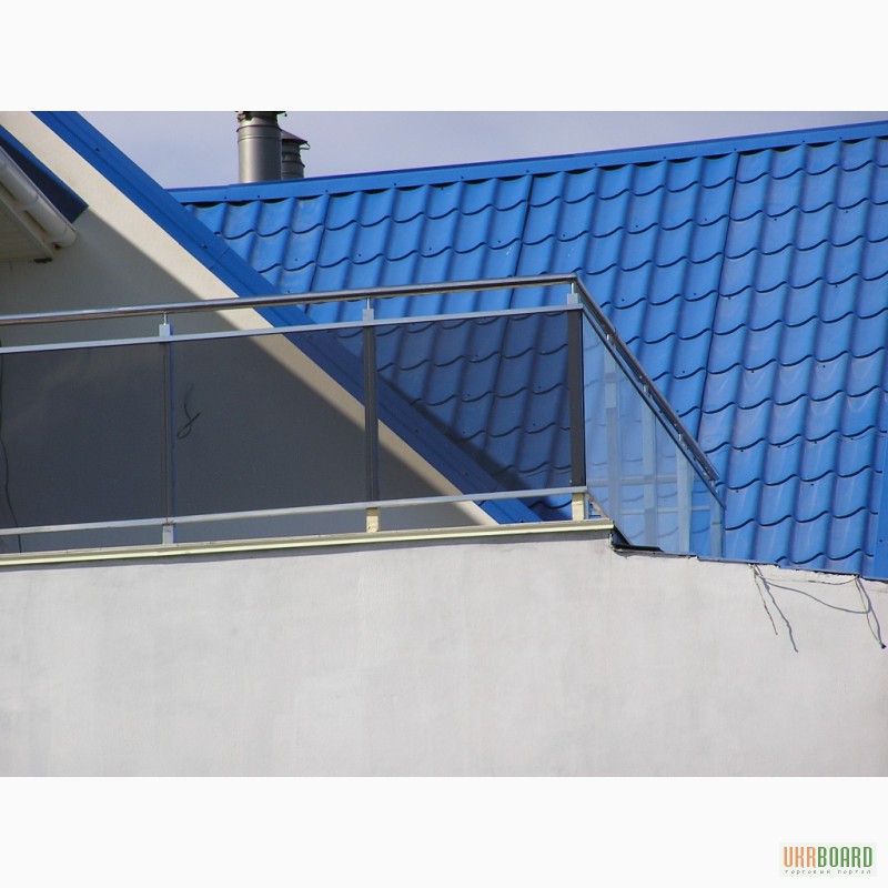 Фото 6. Ограждения на балкон из стекла и нержавеющих комплектующих