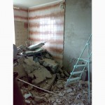 Демонтаж сантехкабин, стен, перегородок, бетона.Резка проемов, штроб в Харькове