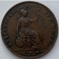 Англия 1 пенни 1857 год год 261