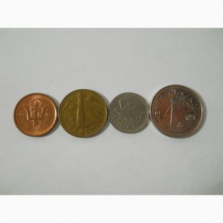 Монеты Барбадоса (4 штуки)