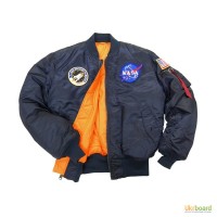 Лётные куртки NASA из США - Alpha Industries NASA MA-1 Flight Jacket