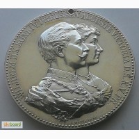 Германия медаль 1912 год. серебро 900, вес 50 гр. ОРИГИНАЛ!!! СОСТОЯНИЕ!!! НЕ ЧАСТАЯ