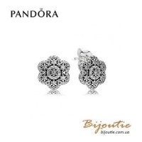 Серьги PANDORA цветочные кристаллы ― 290732CZ