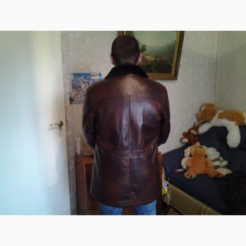 Фото 3. Продам кожаную куртку мужскую на меху новую