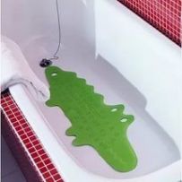 Коврик в ванну, крокодил зеленый, 33x90 см от Икеа