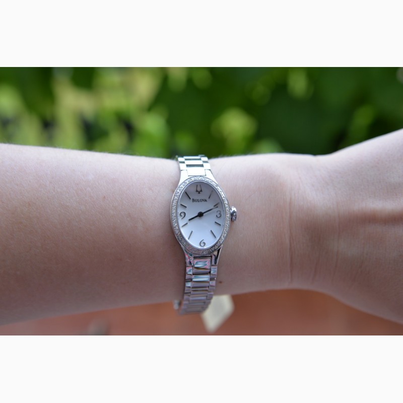 Фото 2. Суперцена !BULOVA :Женские часы с 60 натуральными бриллиантами сапфировое стекло
