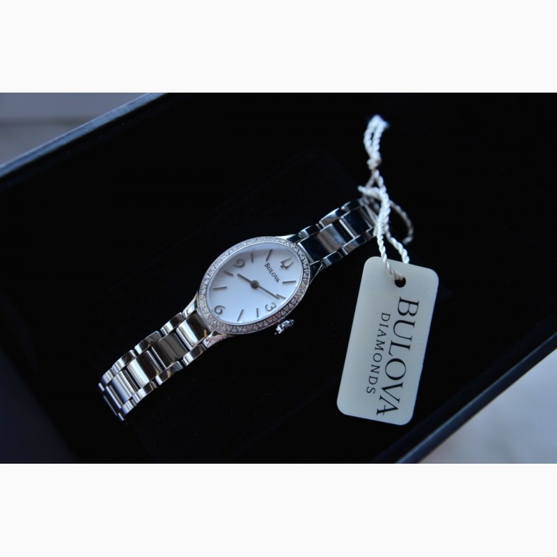 Фото 3. Суперцена !BULOVA :Женские часы с 60 натуральными бриллиантами сапфировое стекло