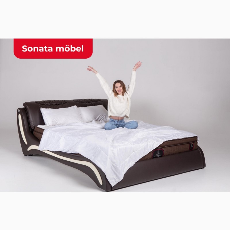 Фото 12. Кровать с мягким изголовьем Sonata Mobel. Кровати из Германии 180х200 и 160х200