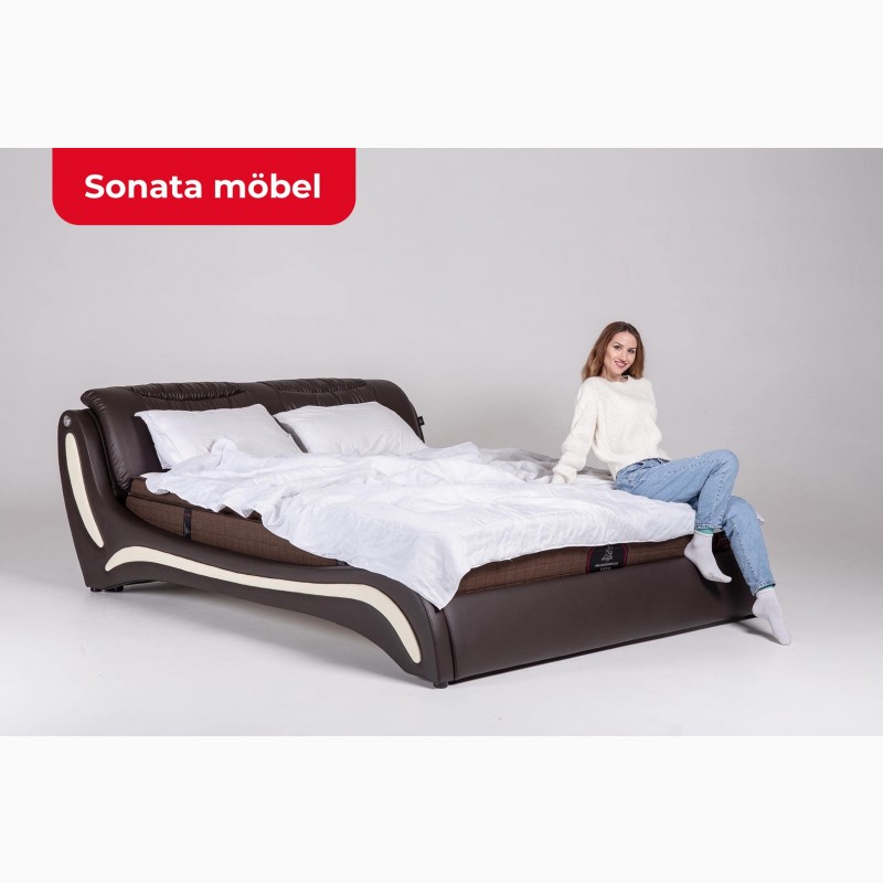 Фото 14. Кровать с мягким изголовьем Sonata Mobel. Кровати из Германии 180х200 и 160х200