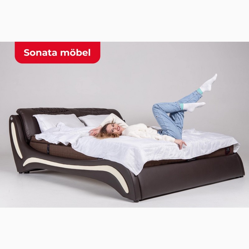 Фото 16. Кровать с мягким изголовьем Sonata Mobel. Кровати из Германии 180х200 и 160х200