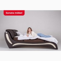 Кровать с мягким изголовьем Sonata Mobel. Кровати из Германии 180х200 и 160х200