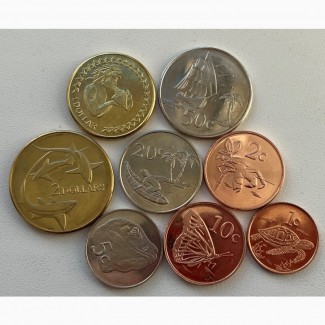 Токелау набор 8 монет 1, 2, 5, 10, 20, 50 центов, 1 доллар и 2 доллара UNC! ОТЛИЧНЫЕ